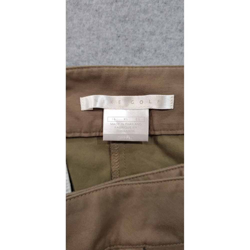 Nike Golf Pants Women's 16 Brown Dri-Fit Stretch‎ Performance Zipper Pockets - Picture 7 of 10